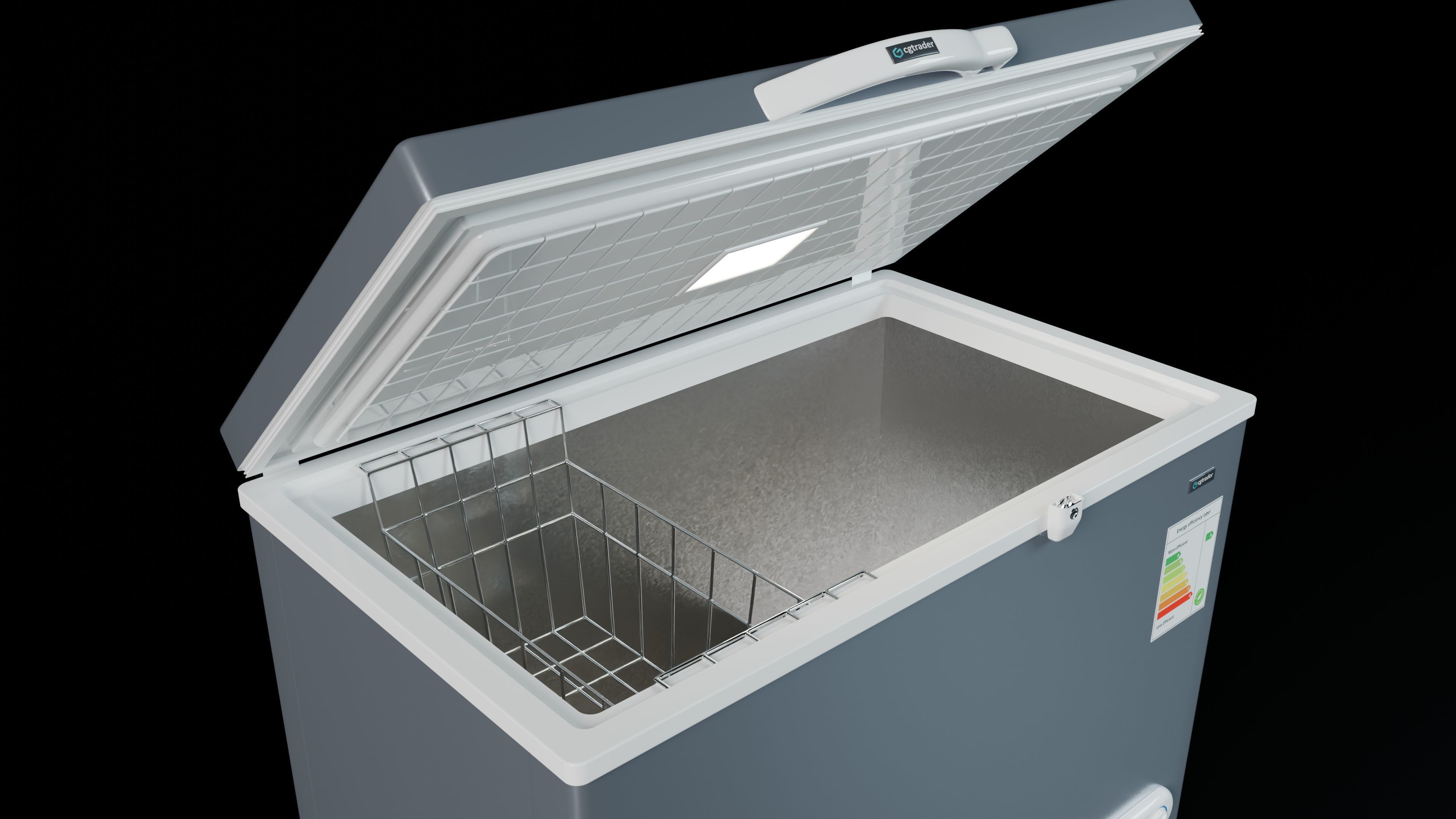 Chest Freezer 3D model_8