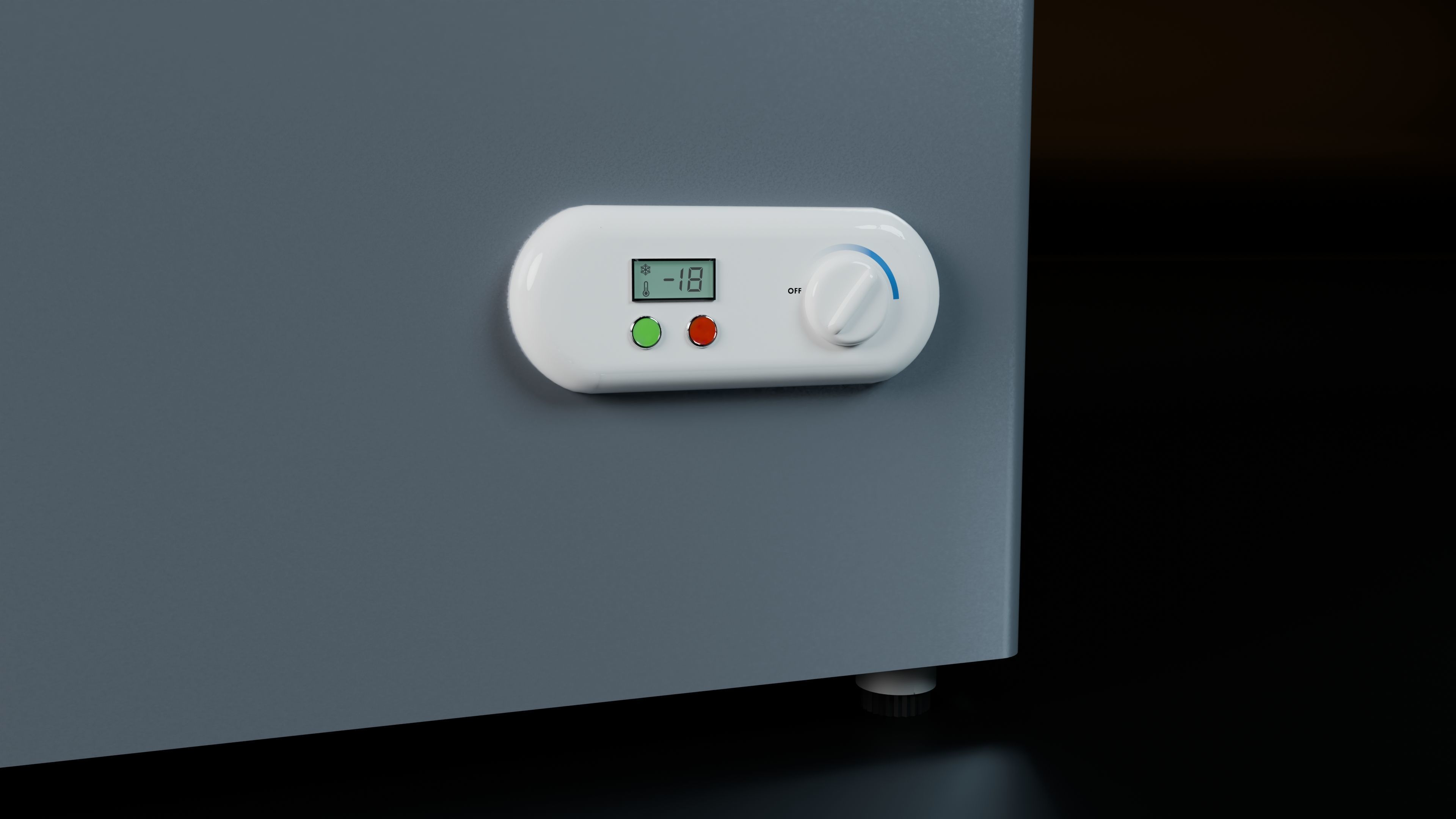 Chest Freezer 3D model_5