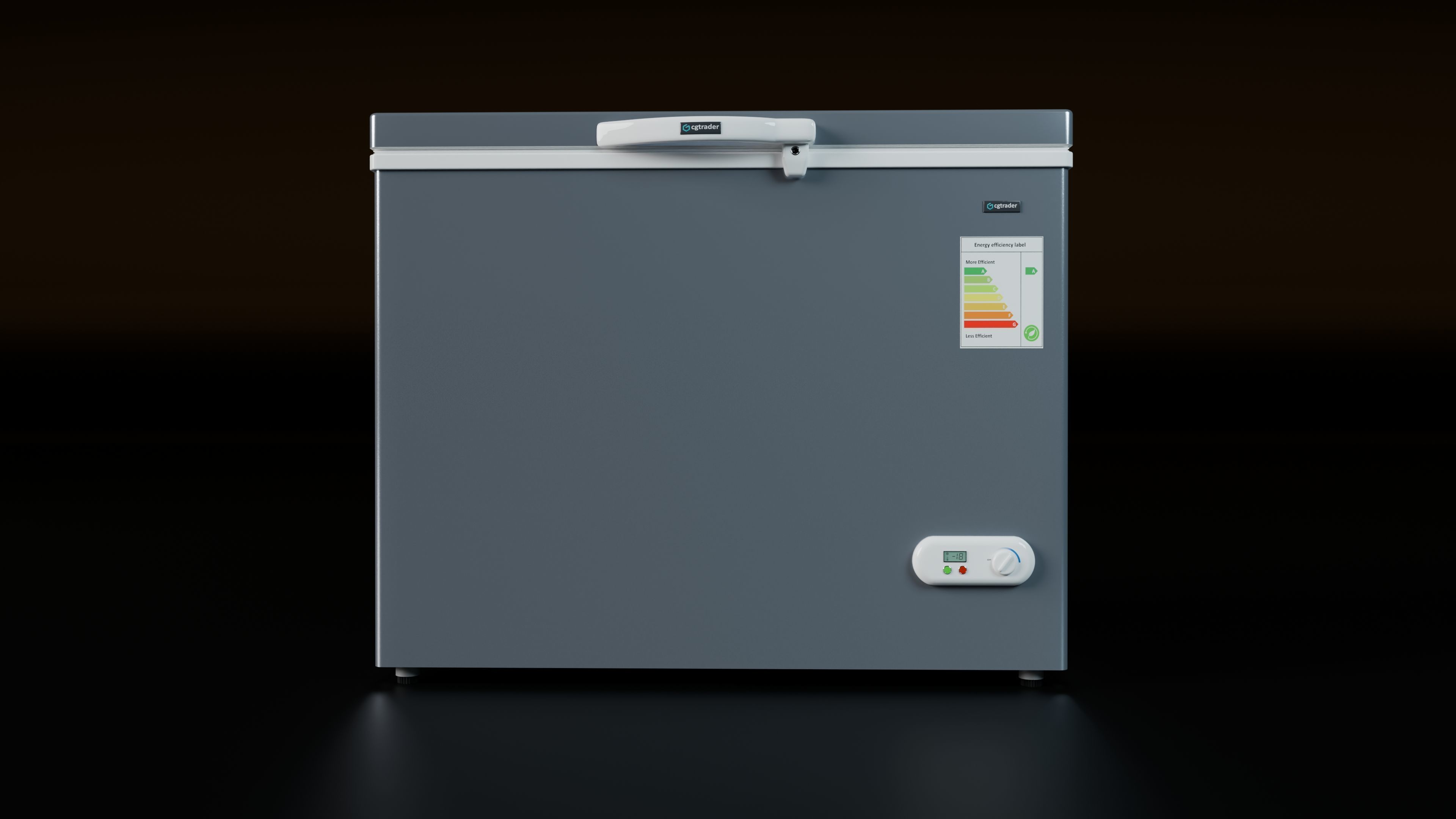 Chest Freezer 3D model_1