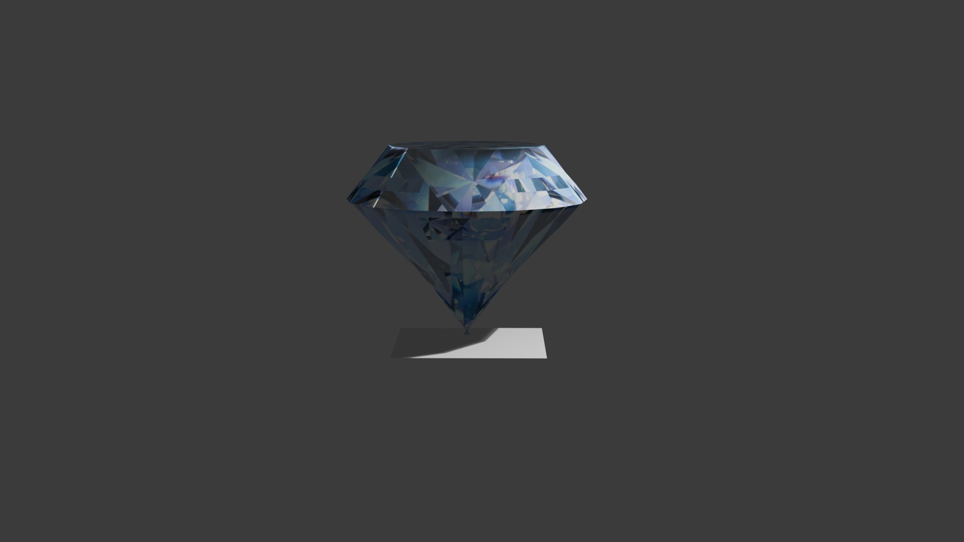 Diamond Low-poly 3D model_1