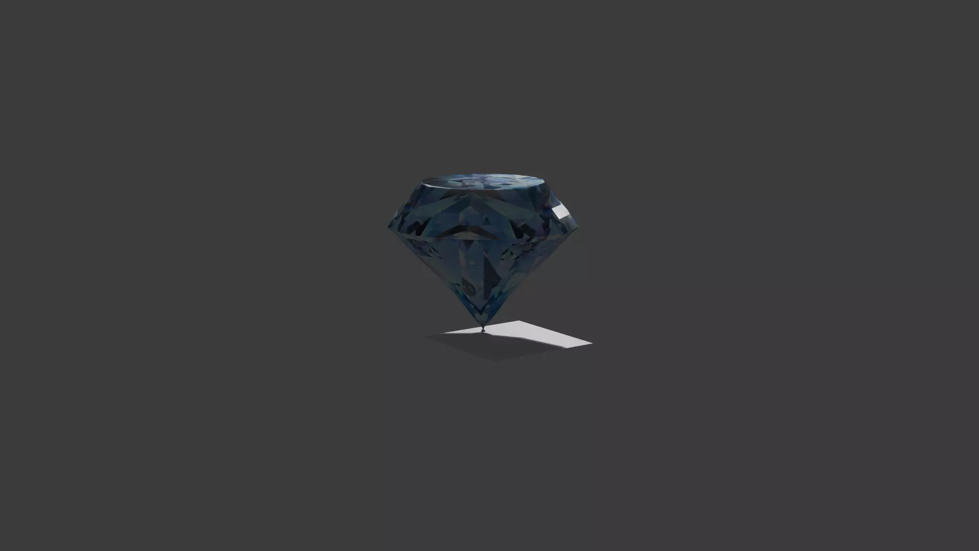 Diamond Low-poly 3D model_0