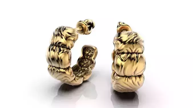 Fashion Down Jacket Earring stud E26