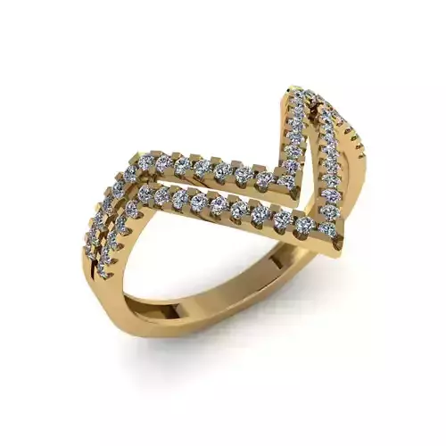 Women Diamond Ring 3dm STL  Render Details - R-25