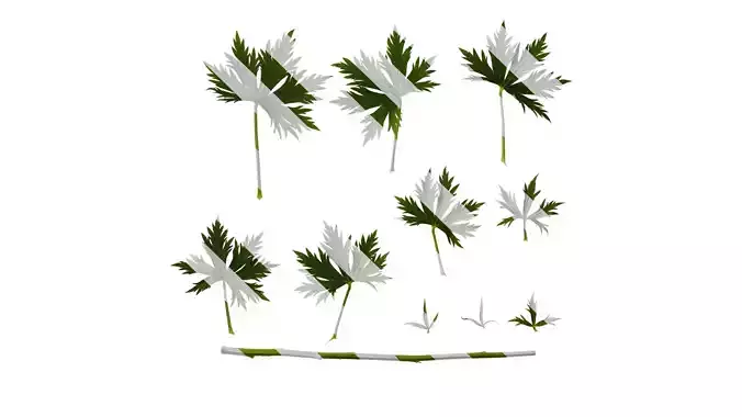 Anydrafts Delphinium elatum Leaf 01