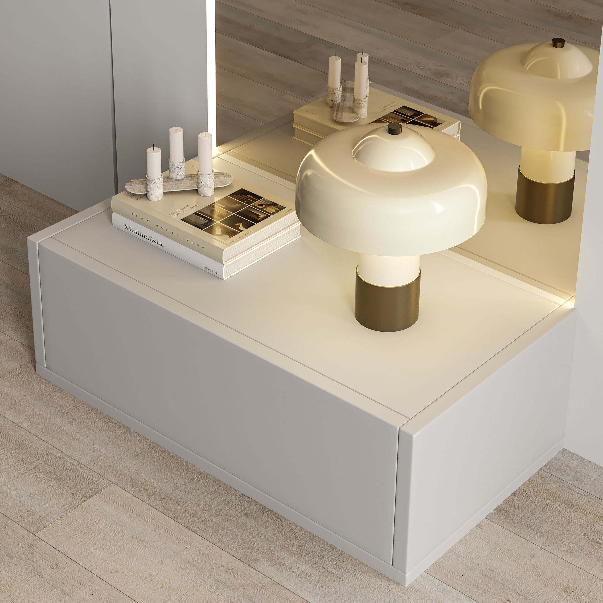 Headboard Wall Panel Composition 07 3D model_5