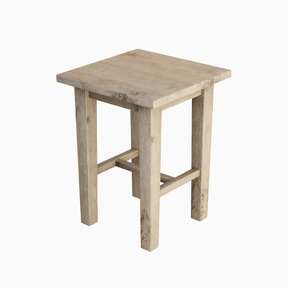 Wooden Chair 01 Low-poly 3D model_5