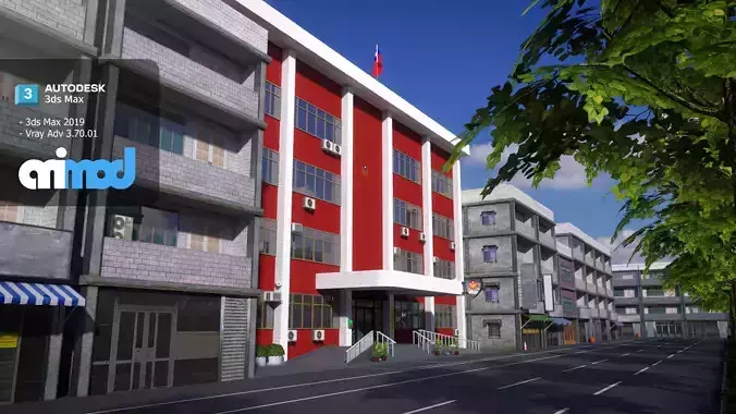 Tw Police Station 02 3D model