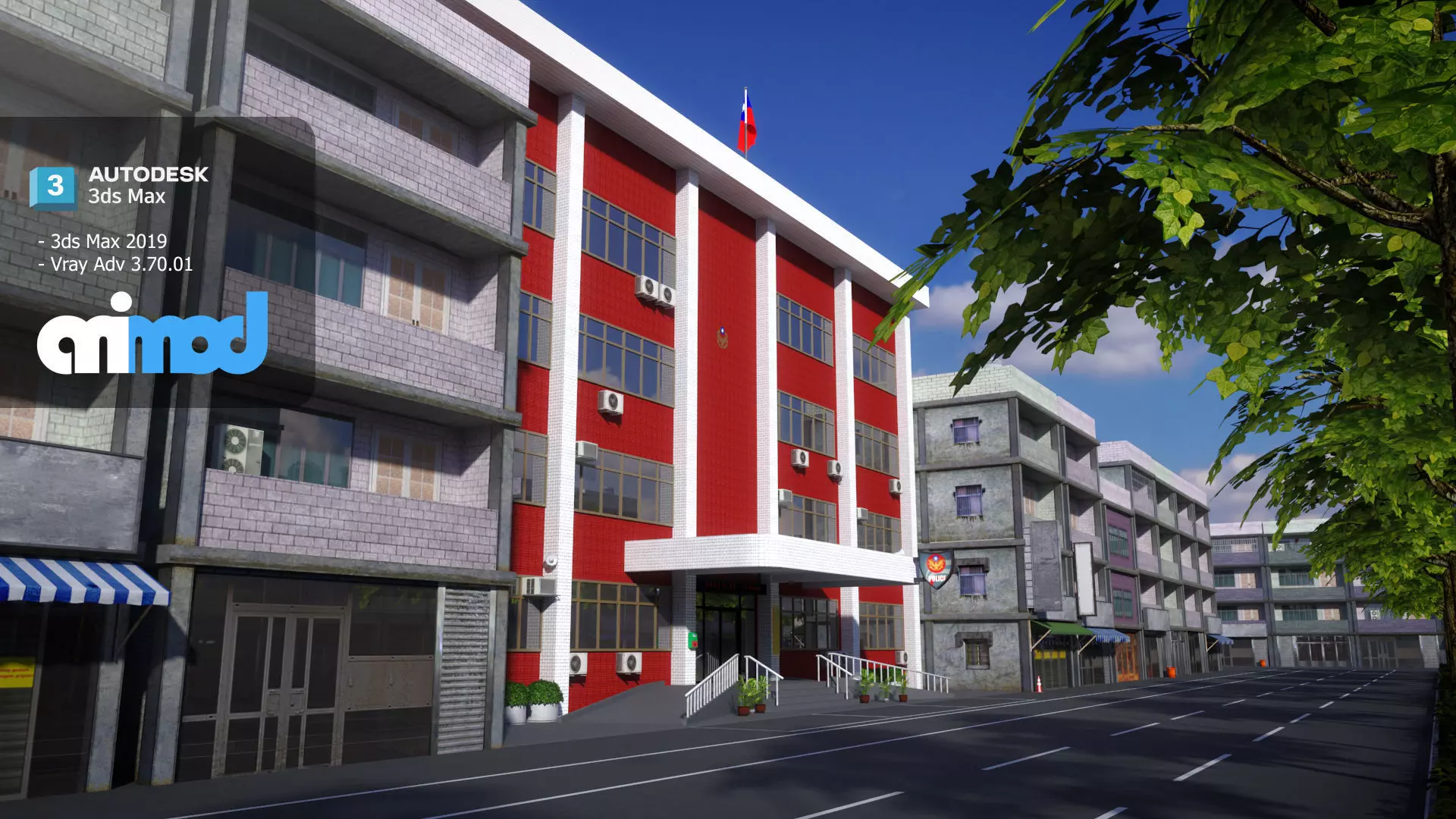 Tw Police Station 02 3D model_0