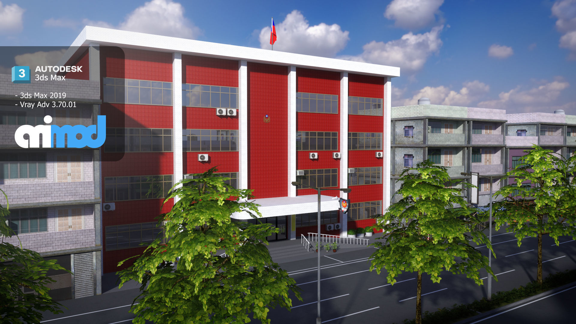 Tw Police Station 02 3D model_3