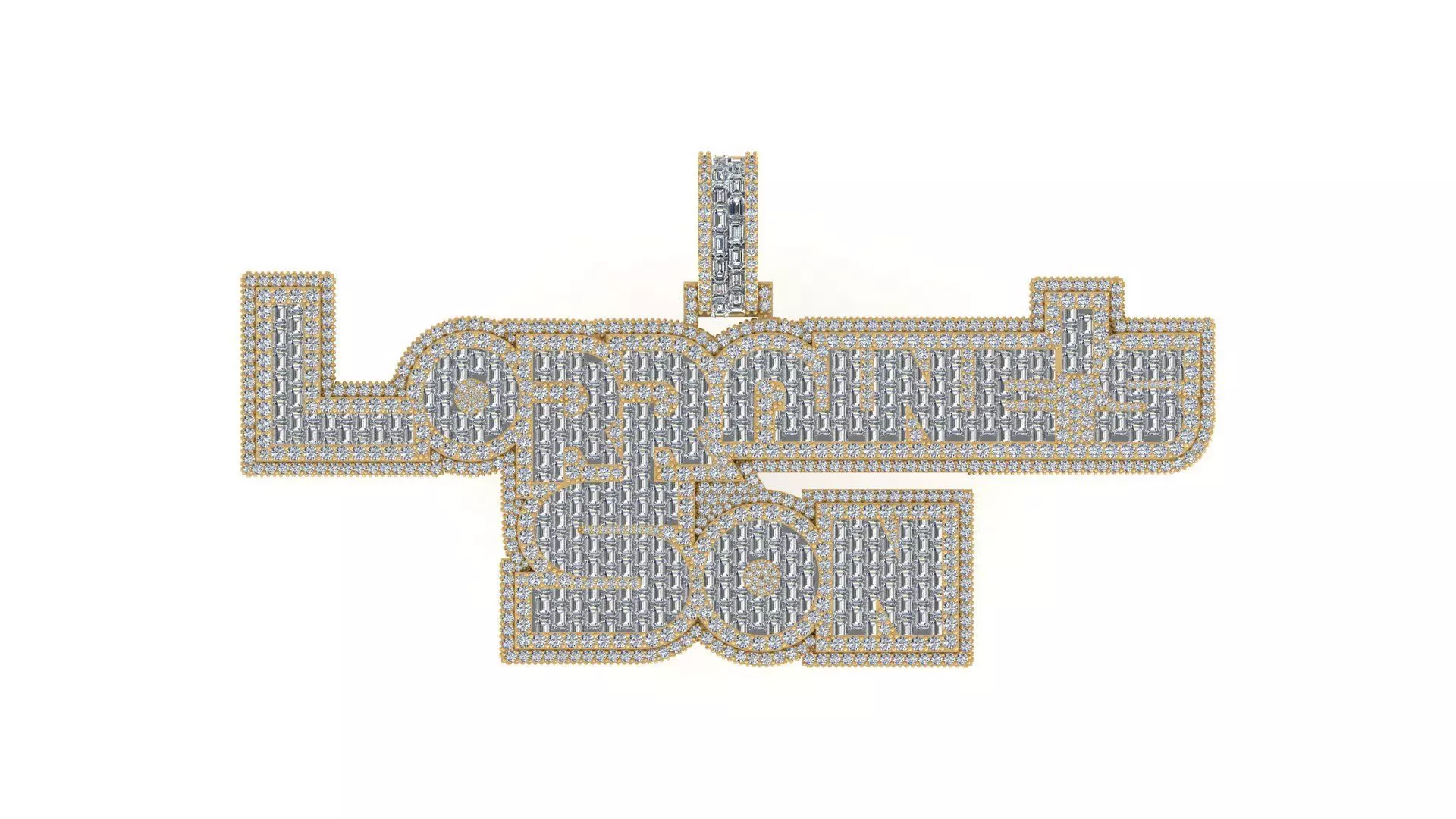 Legacy Letters Customized Gemstone Pendant Free 3D print model