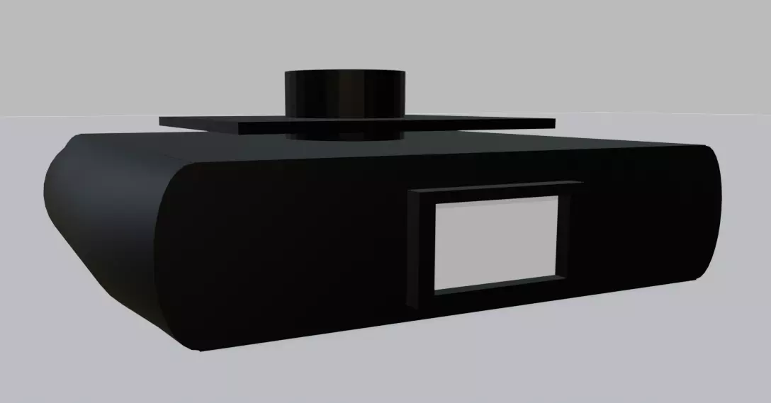 Moving head pedestal 1 A English Ver Free low-poly 3D model_0