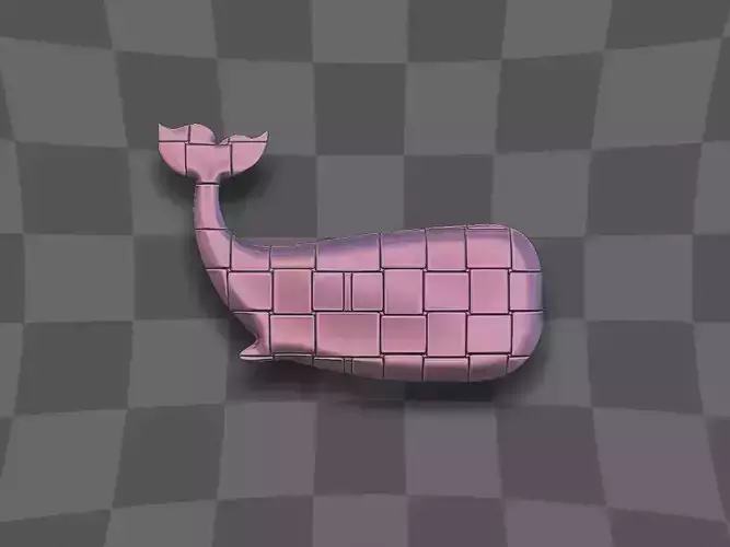 Whale for 3D printing and CNC 3D print model