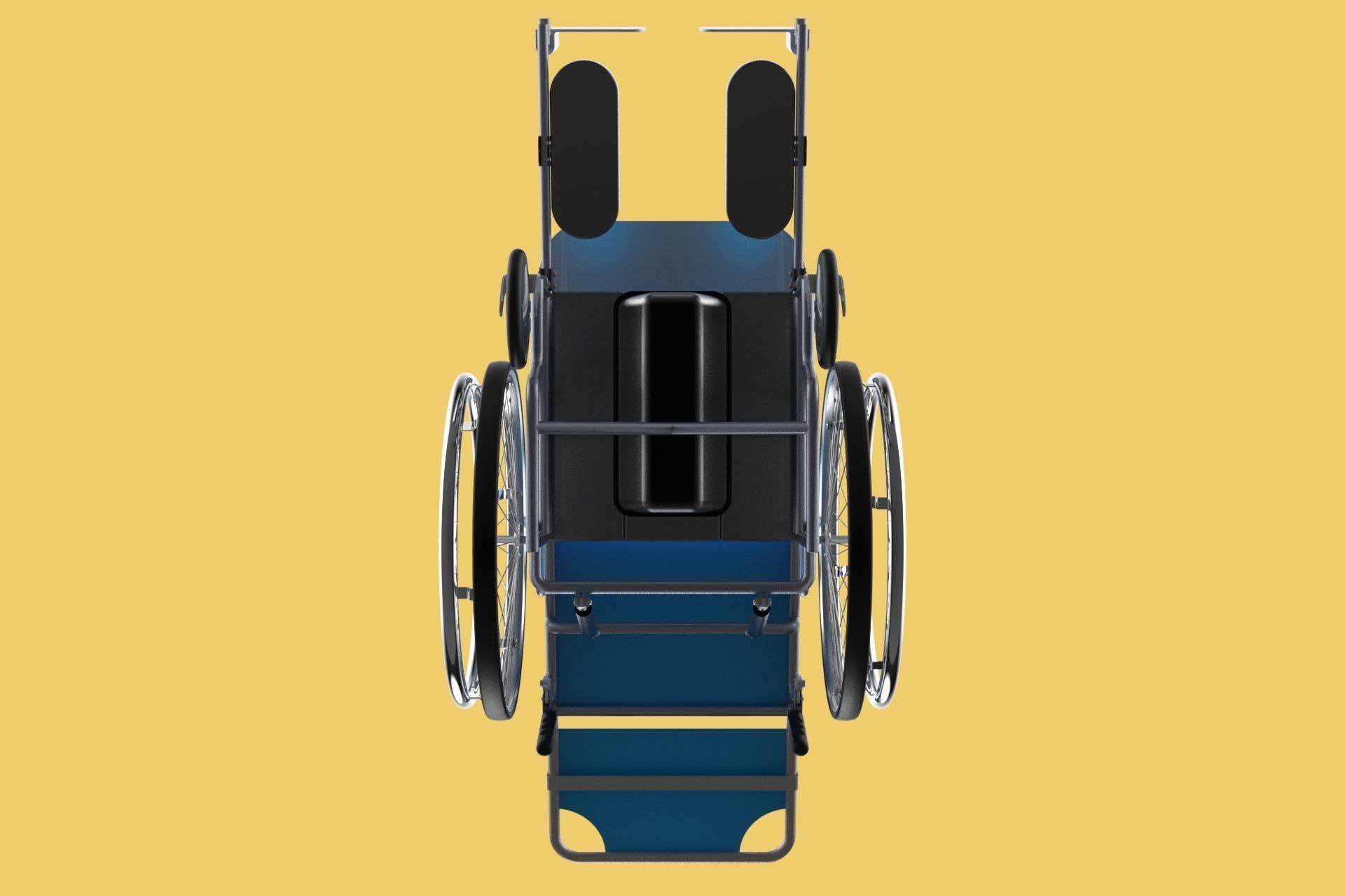 MULTIFUNCTION WHEELCHAIR COMMODE CLOSET TOILET RECLINING FOLDING 3D model_30