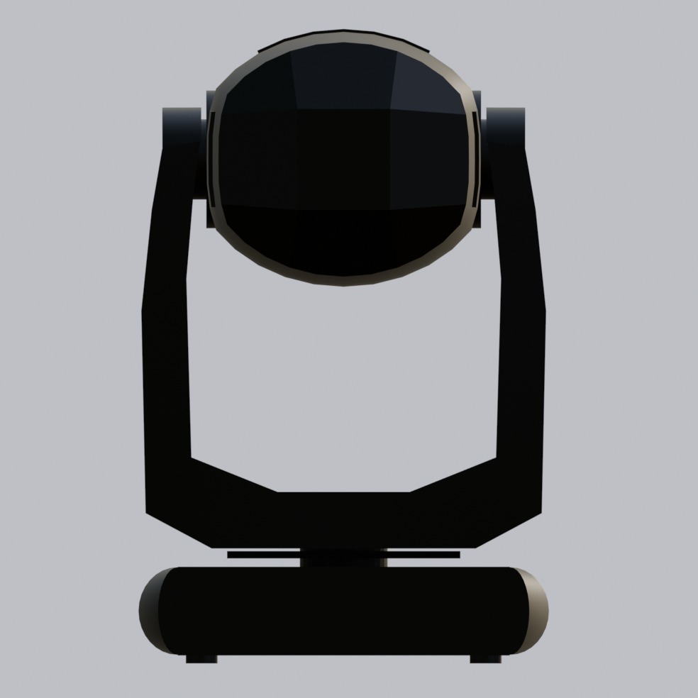 Moving head 1 A Japanese Ver Free low-poly 3D model_2