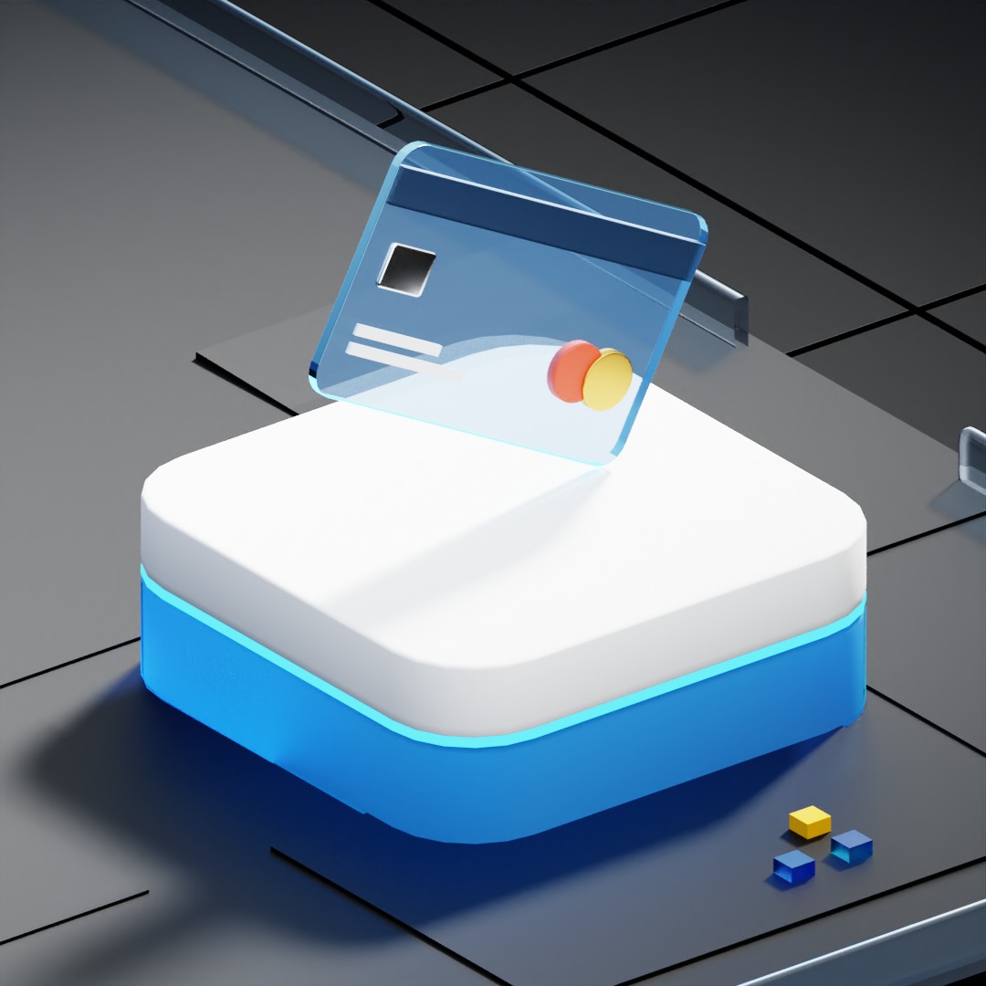  Isometric Digital Transform Iconic Platform 3D model_5