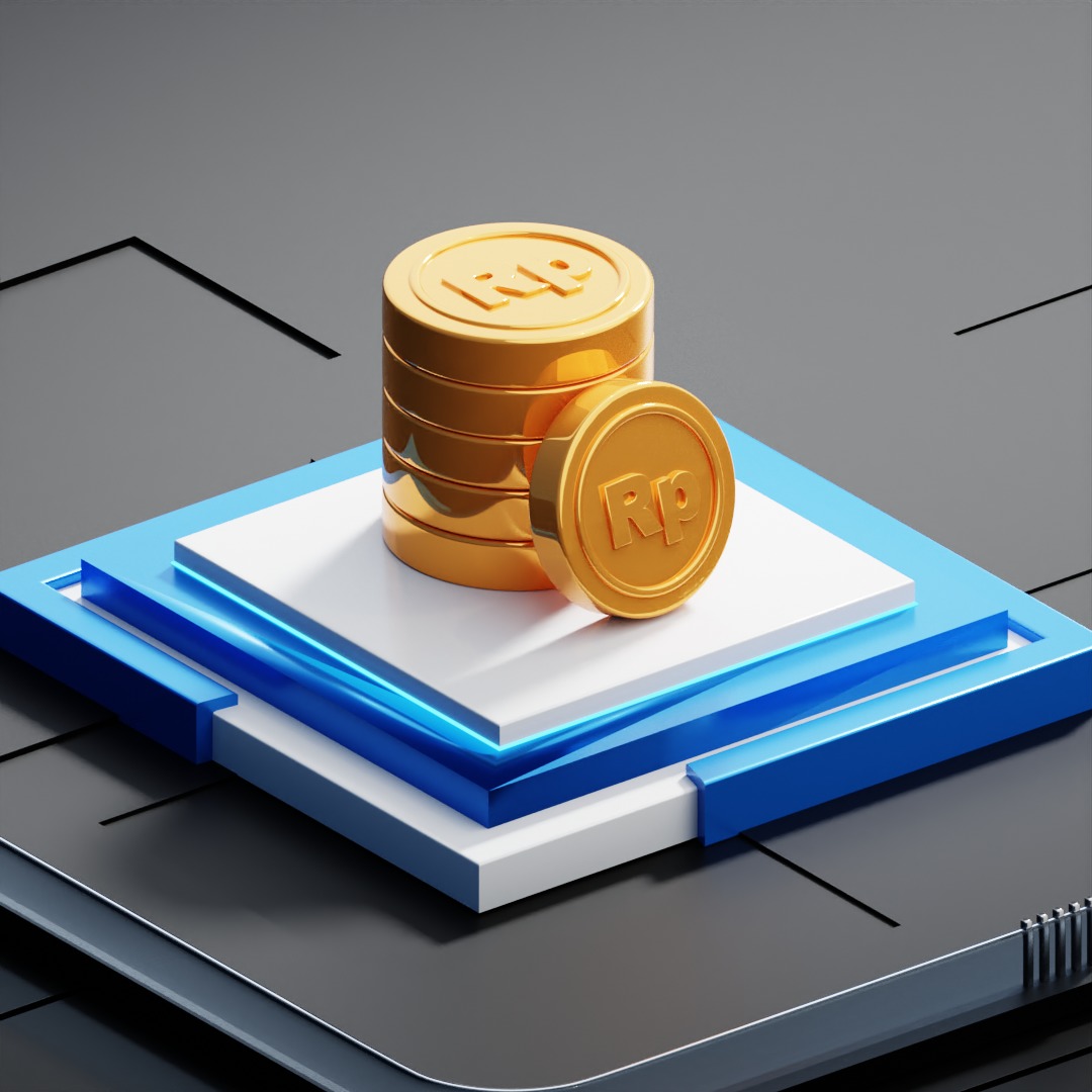  Isometric Digital Transform Iconic Platform 3D model_3