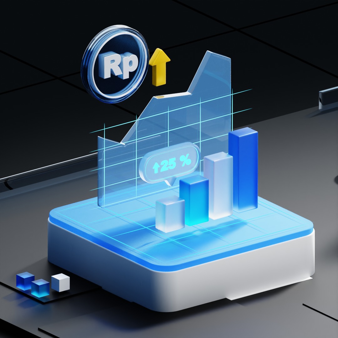  Isometric Digital Transform Iconic Platform 3D model_2