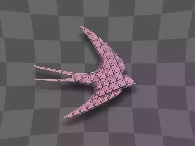 Bird for 3D printing and CNC 3D print model