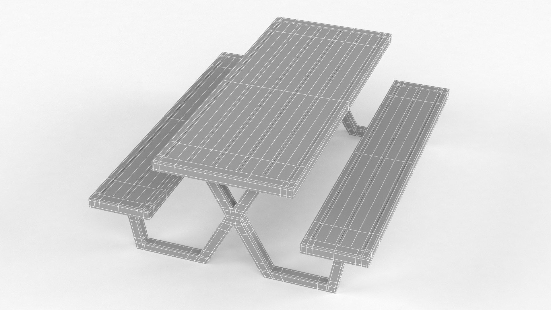 Coffee Table with Iron Legs 3D model_9