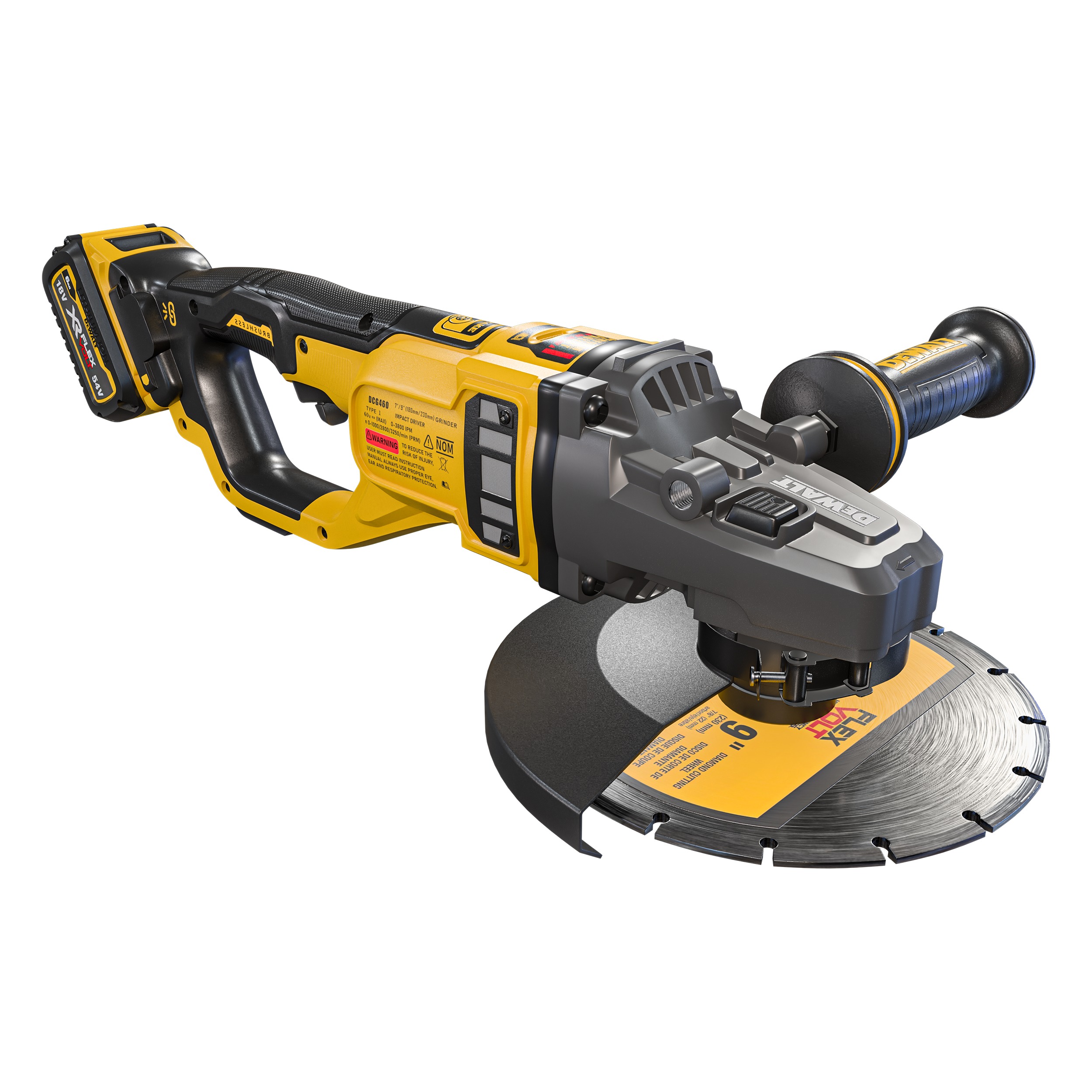 Dewalt DCG460B 60V MAX Brushless 3D model_2