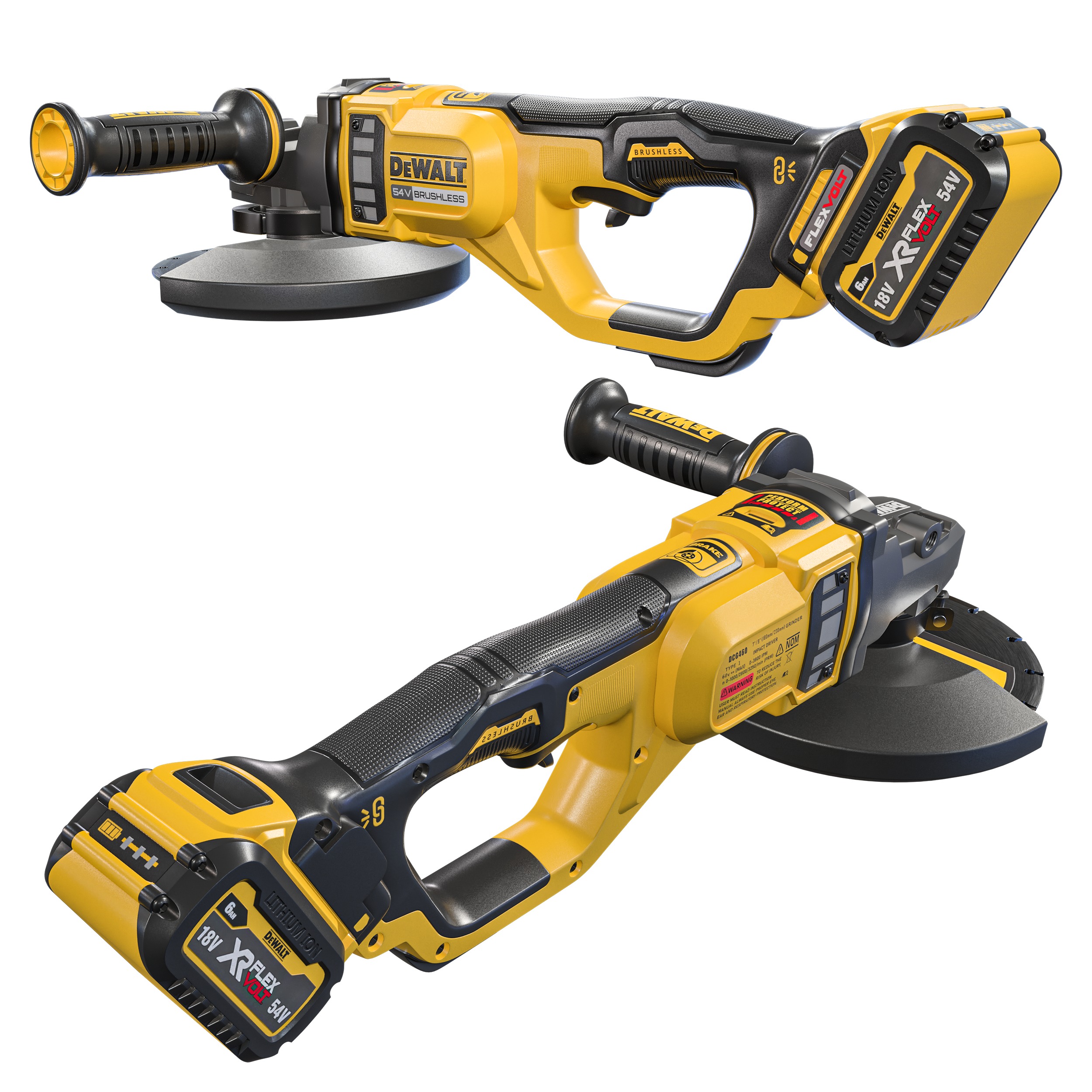 Dewalt DCG460B 60V MAX Brushless 3D model_5