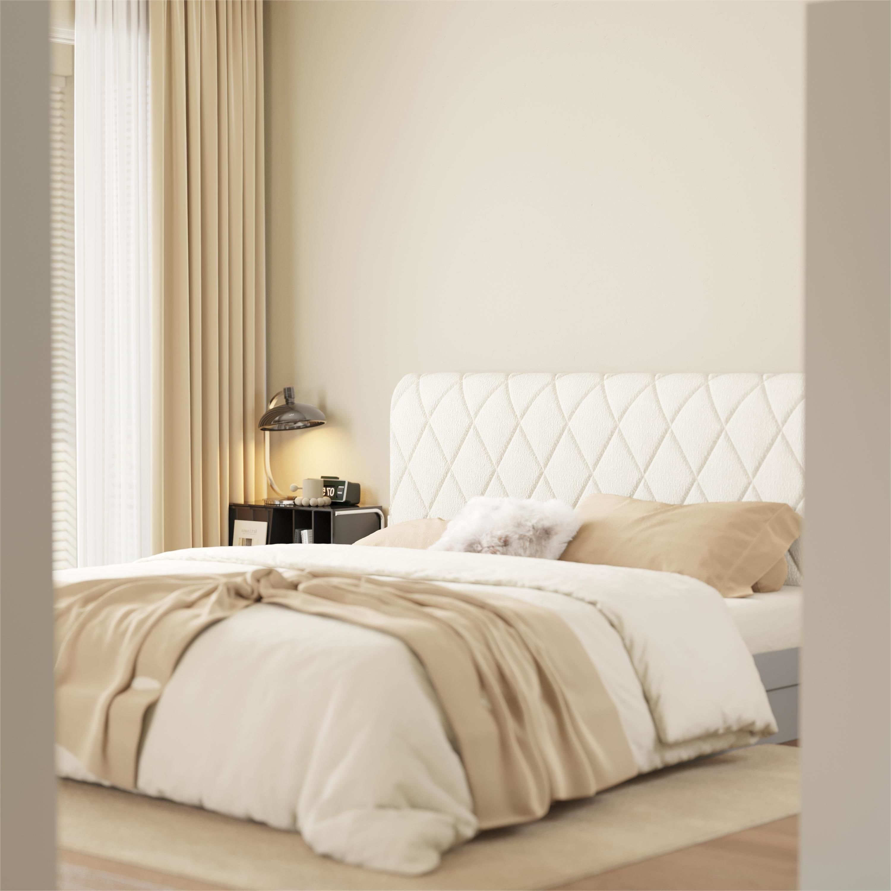 scandinavian bedroom scene 3D model_6