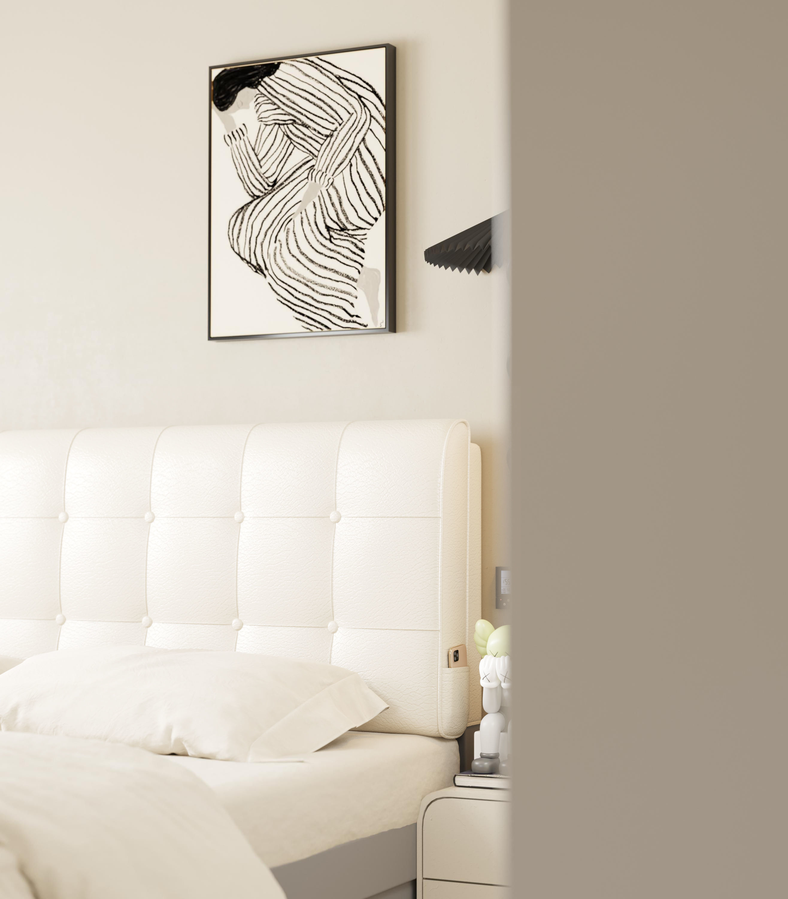 Modern Master Bedroom 3D model_6