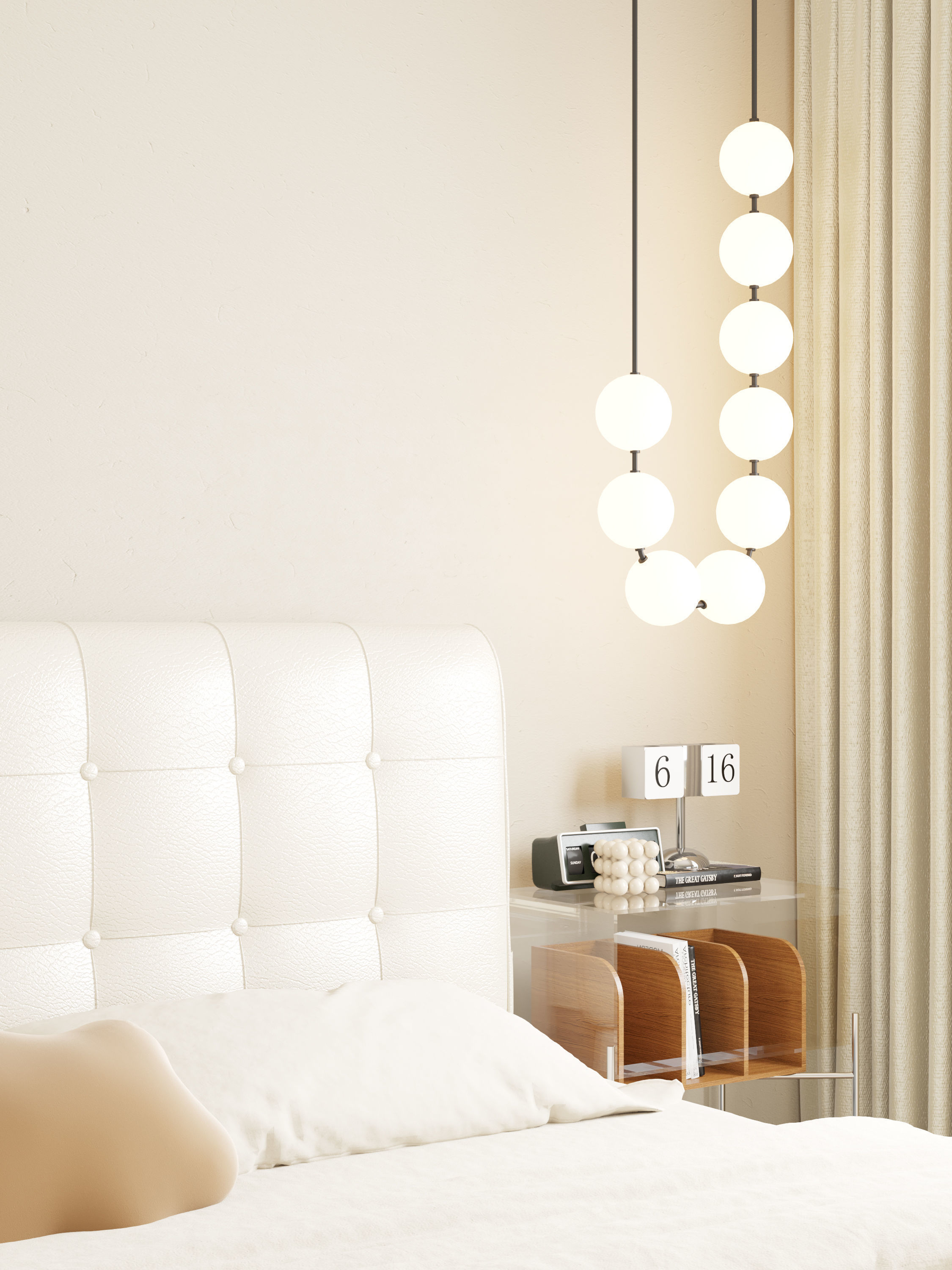 Modern Master Bedroom 3D model_5