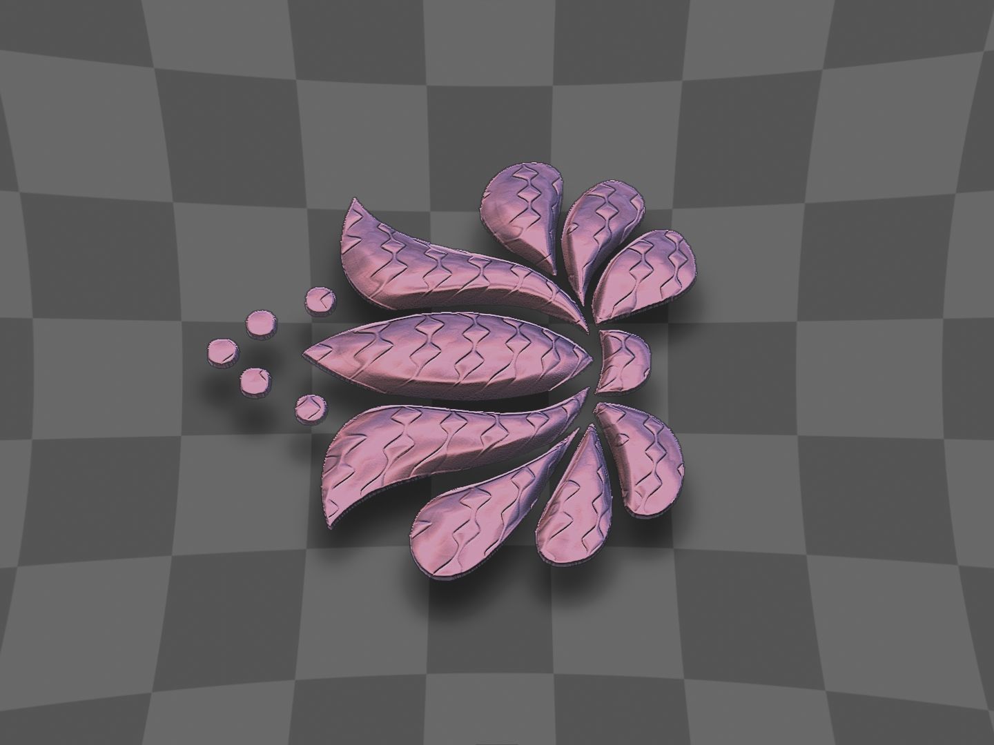 Flower for 3D printing and CNC 3D print model 3D print model_9