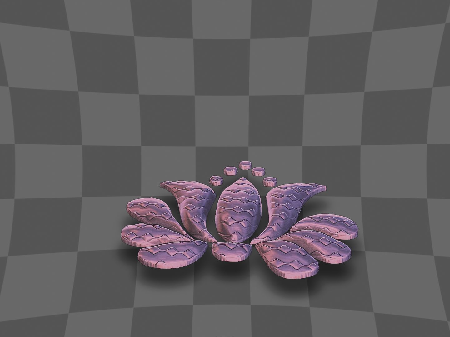 Flower for 3D printing and CNC 3D print model 3D print model_2