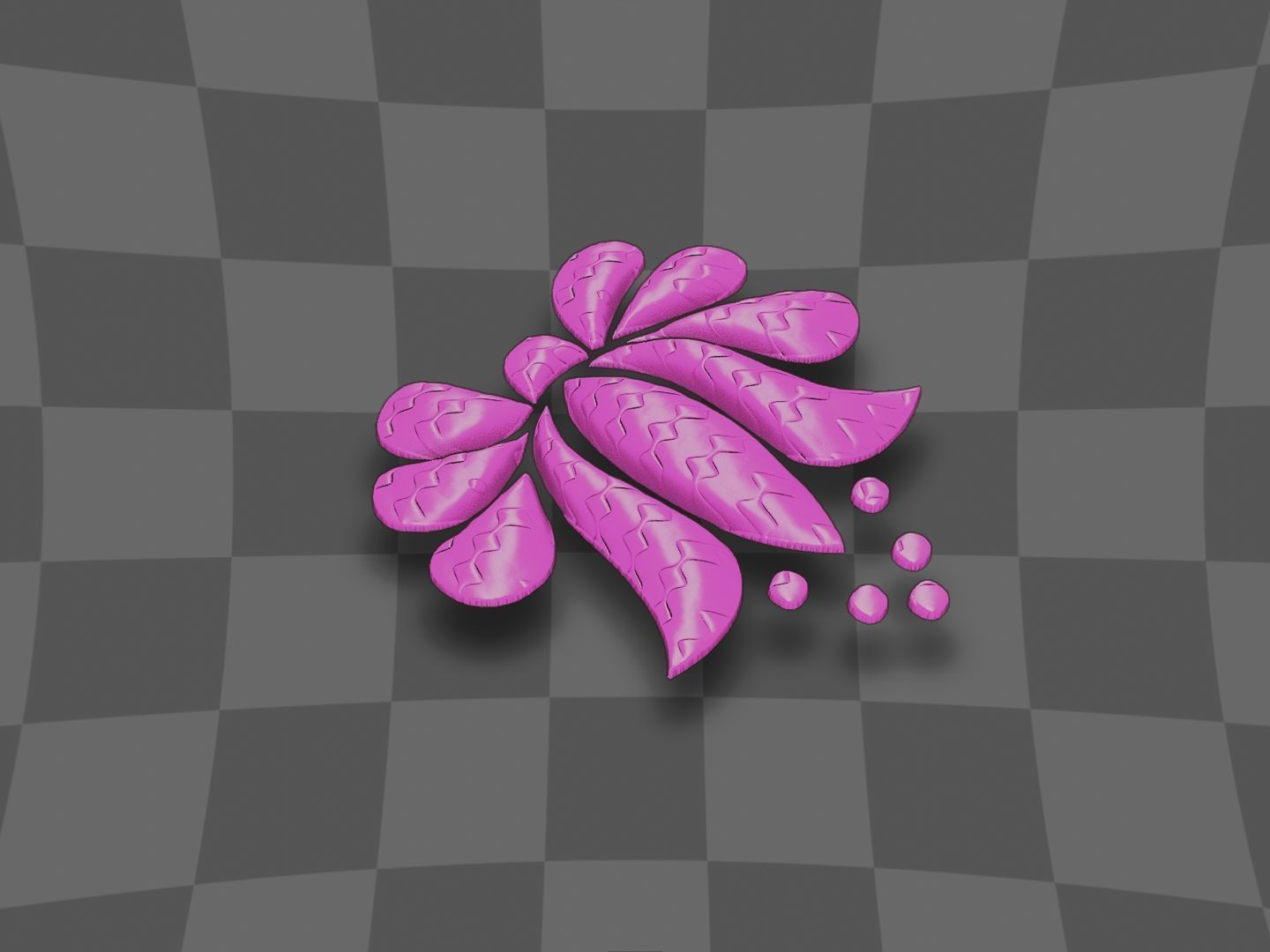 Flower for 3D printing and CNC 3D print model 3D print model_10