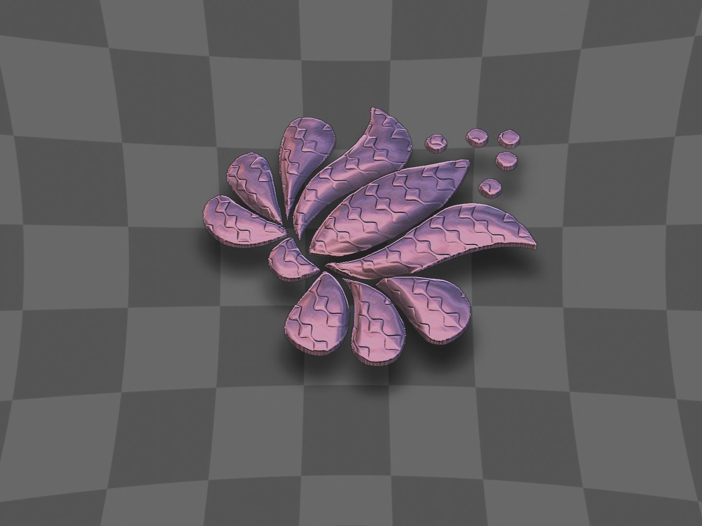 Flower for 3D printing and CNC 3D print model 3D print model_5