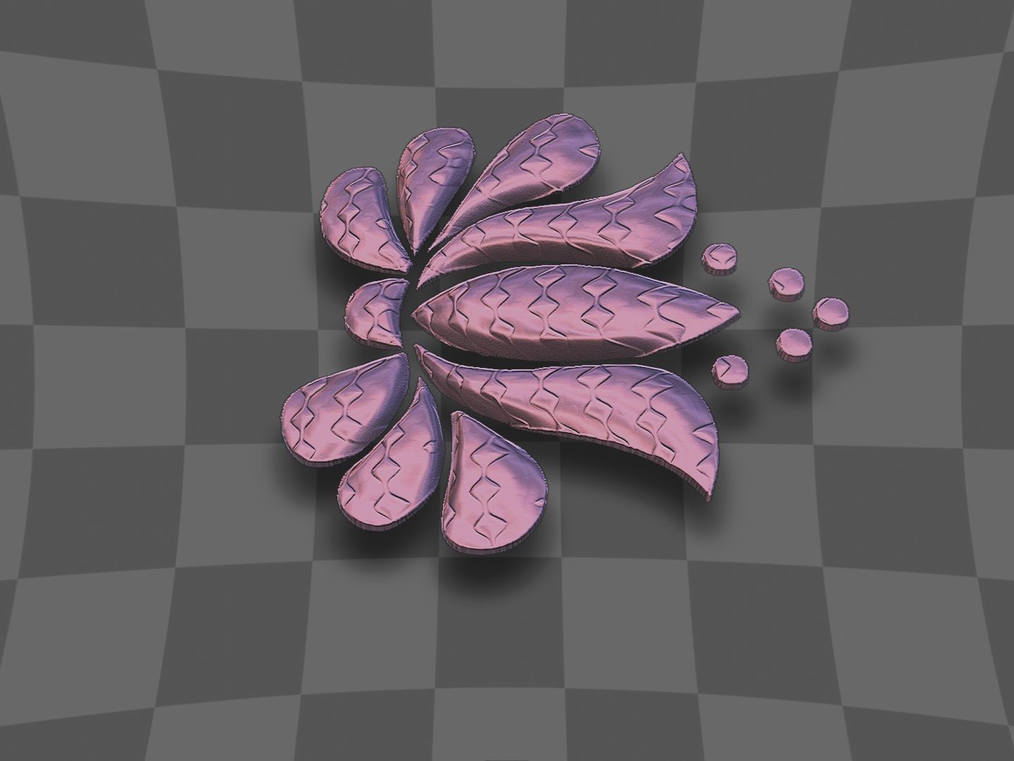 Flower for 3D printing and CNC 3D print model 3D print model_11