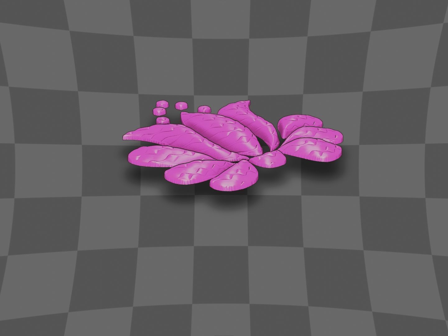 Flower for 3D printing and CNC 3D print model 3D print model_4