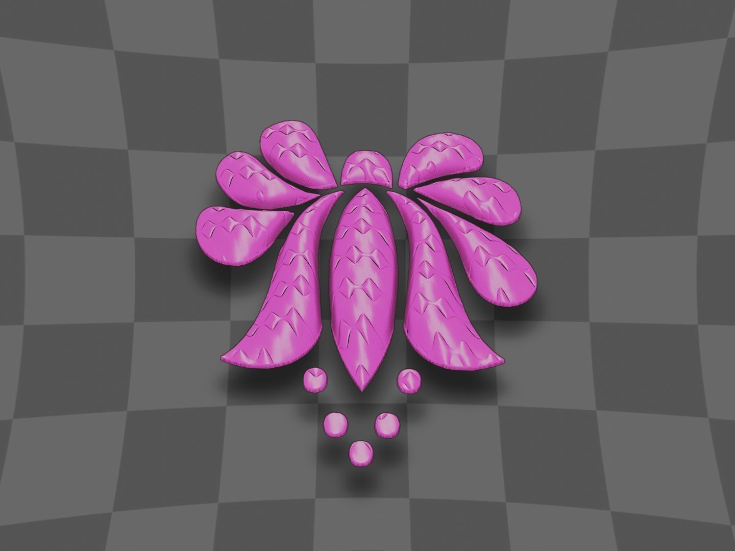 Flower for 3D printing and CNC 3D print model 3D print model_8