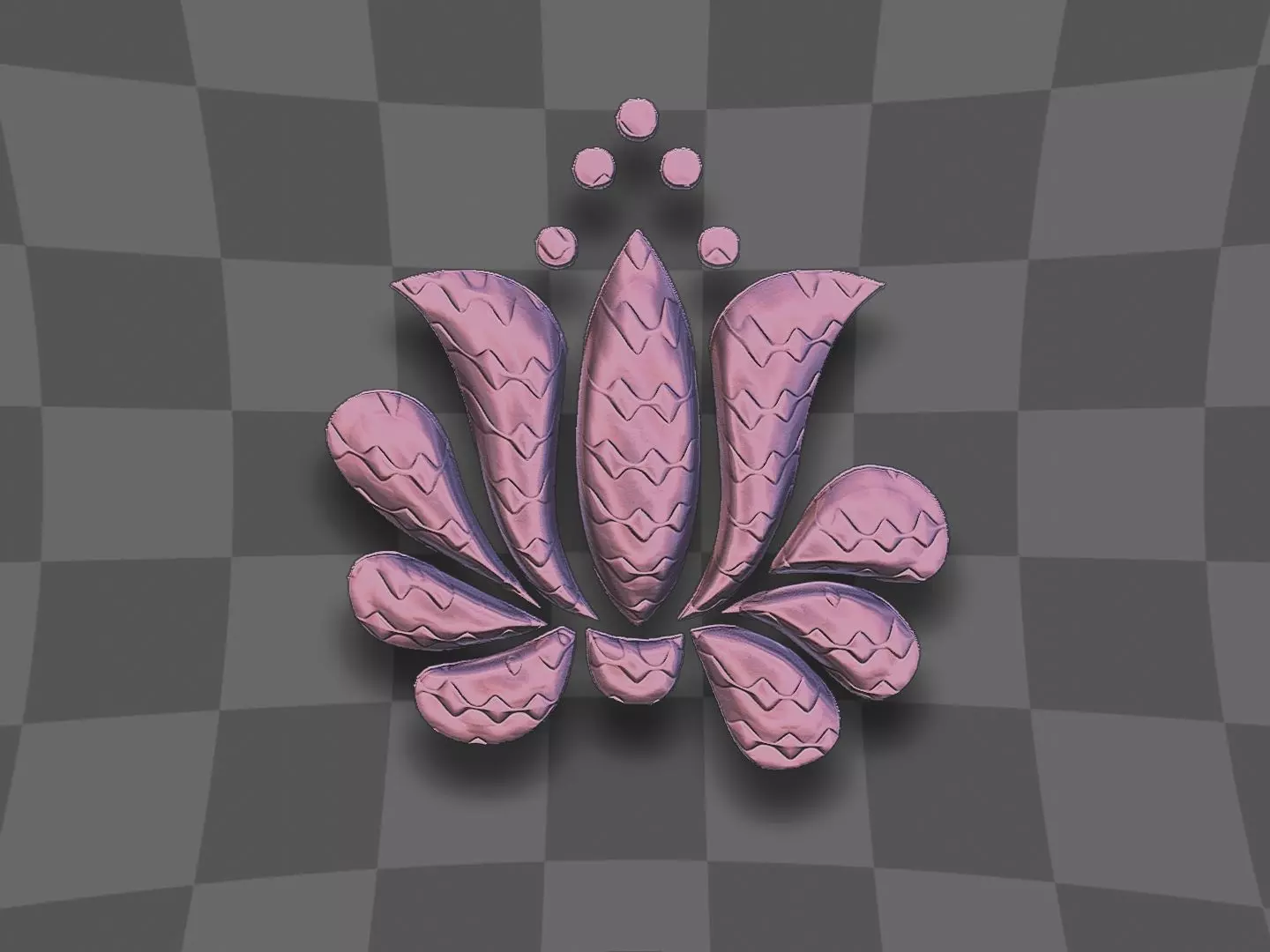 Flower for 3D printing and CNC 3D print model 3D print model_0