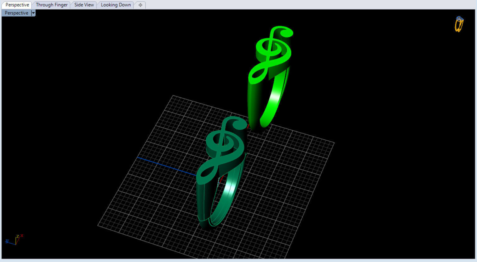unique sol key ring for music lovers 3D print model_11
