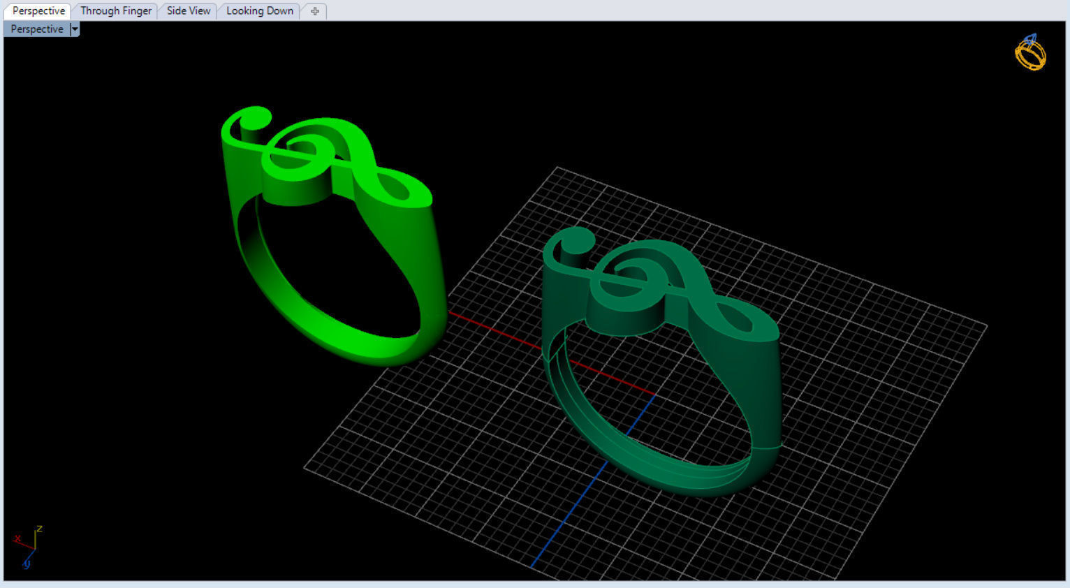 unique sol key ring for music lovers 3D print model_9