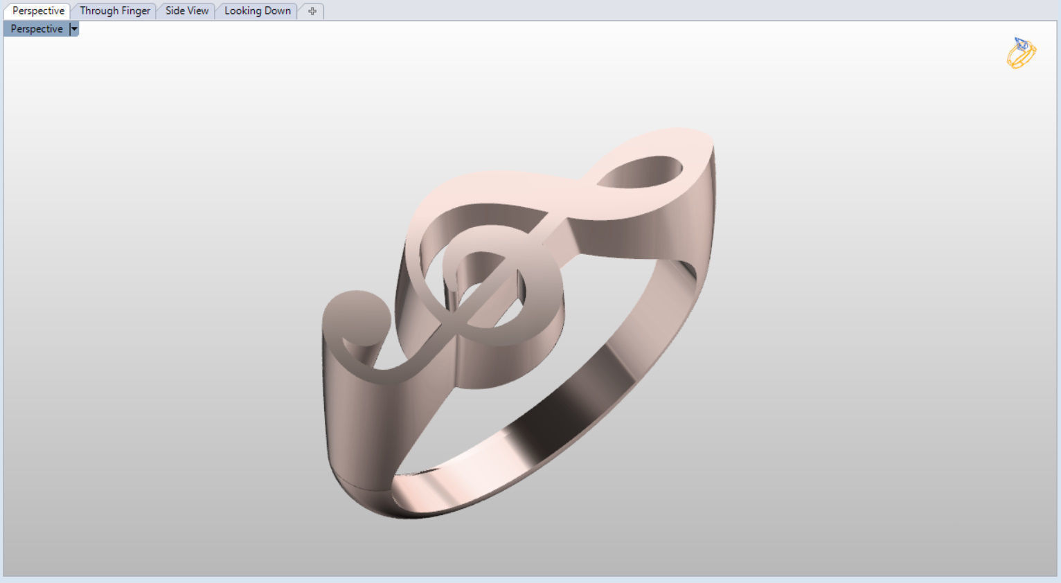 unique sol key ring for music lovers 3D print model_2