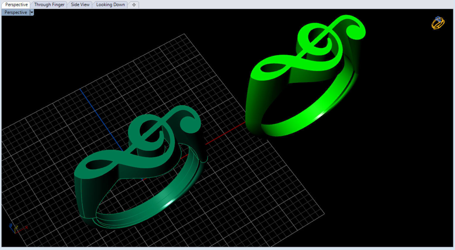 unique sol key ring for music lovers 3D print model_12