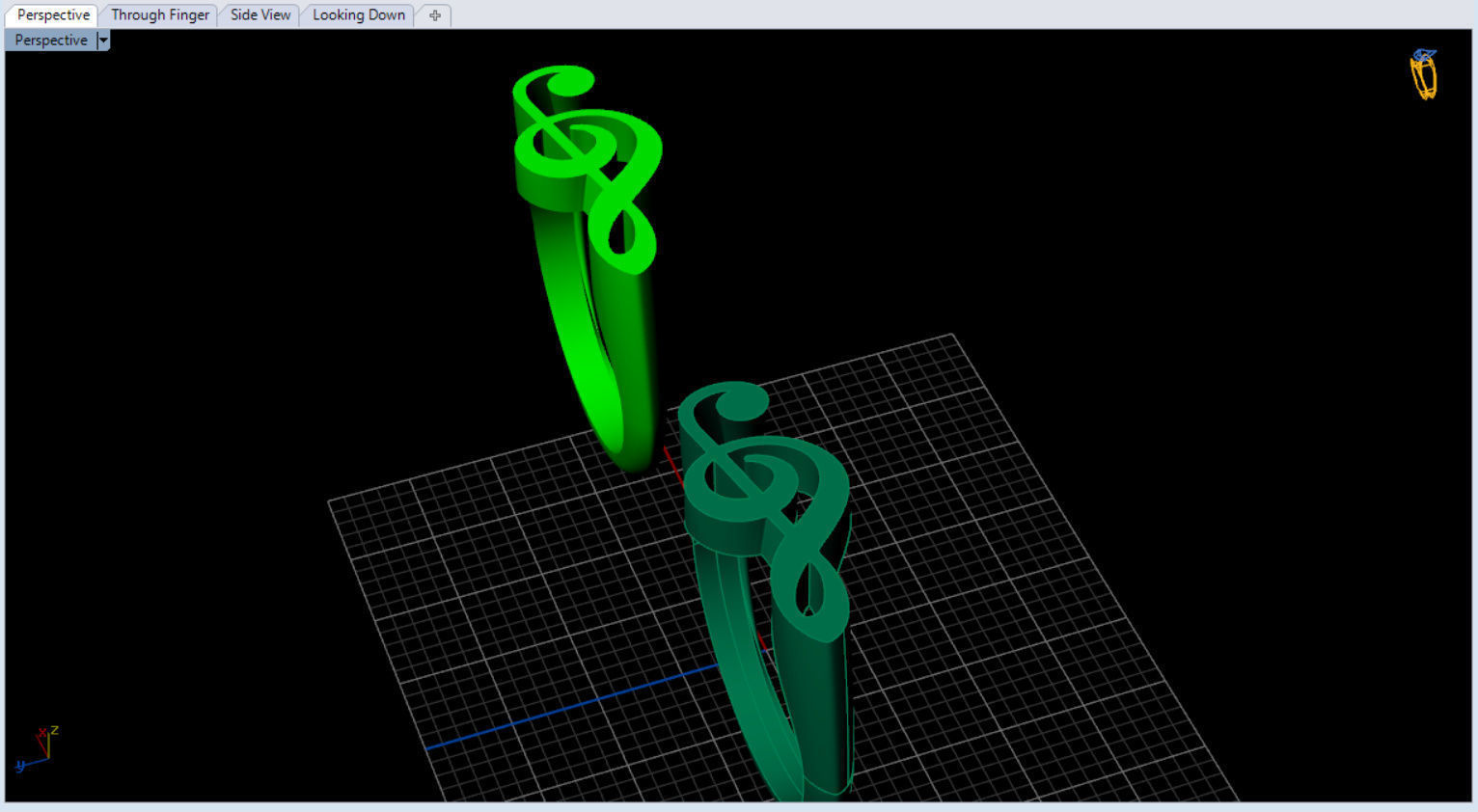 unique sol key ring for music lovers 3D print model_10