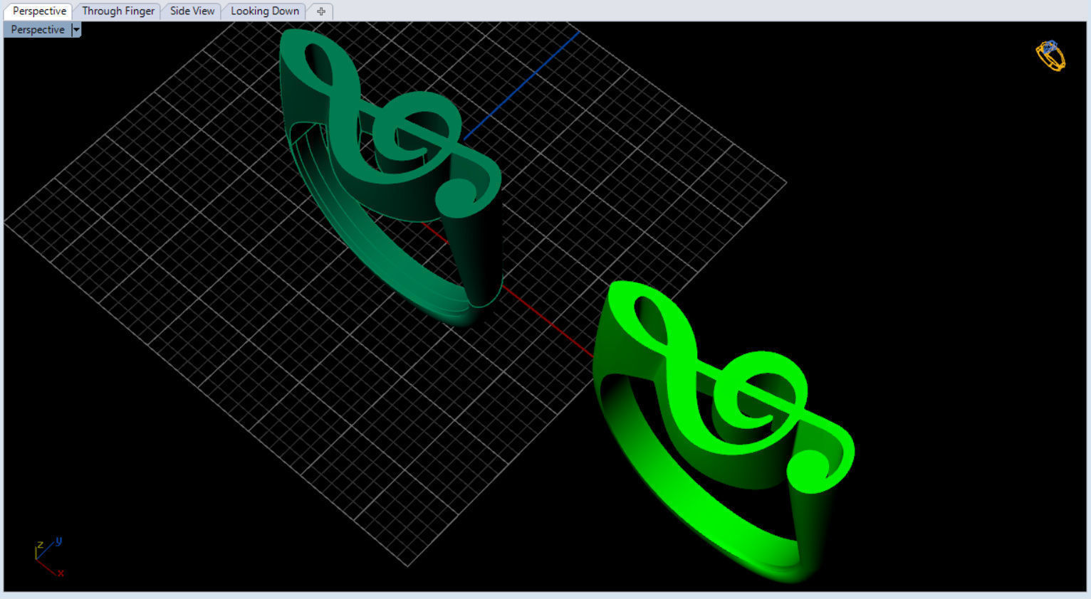 unique sol key ring for music lovers 3D print model_14