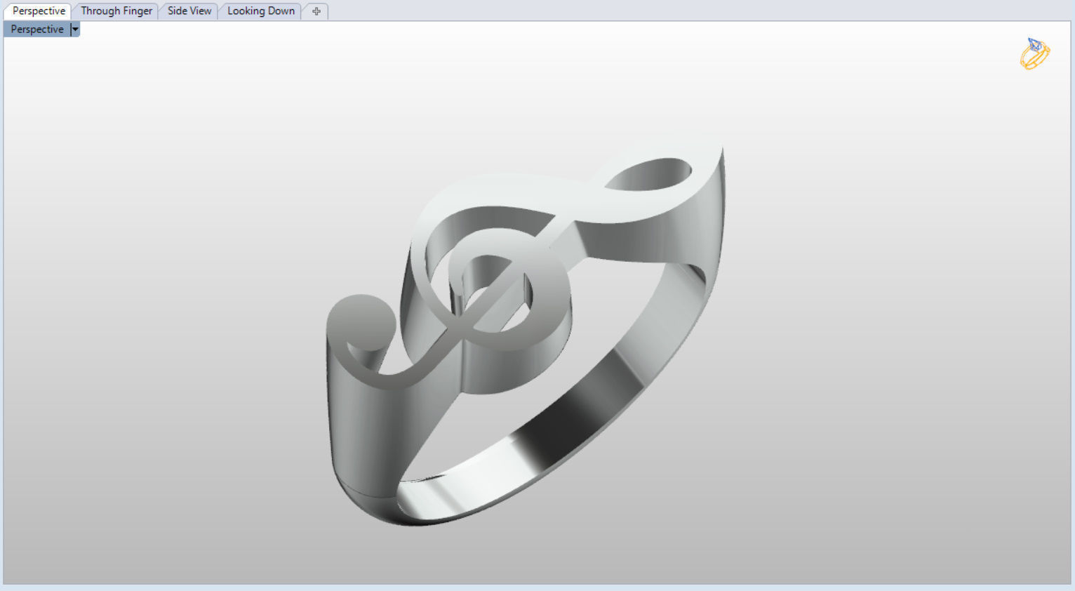 unique sol key ring for music lovers 3D print model_1