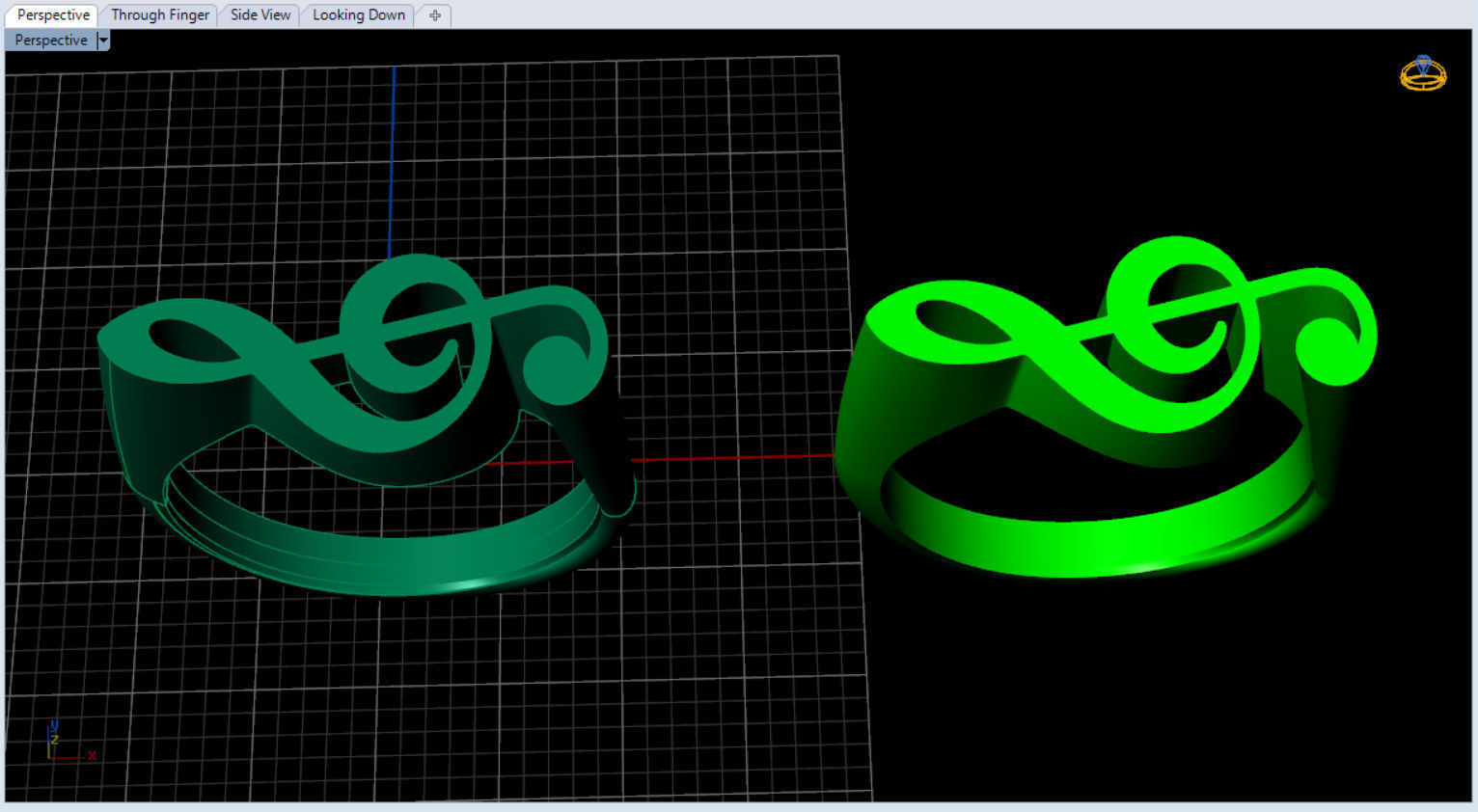 unique sol key ring for music lovers 3D print model_13