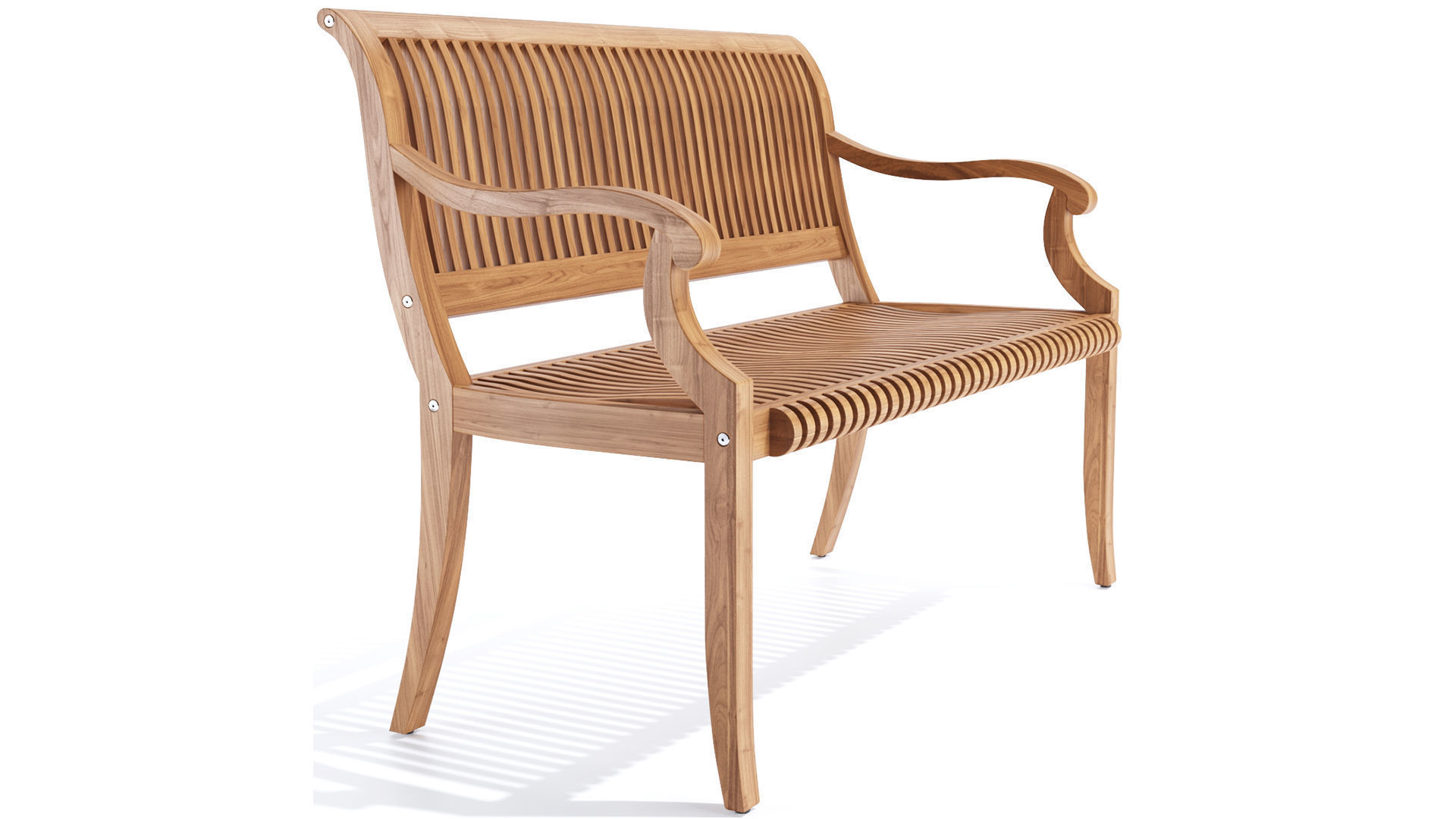 Palm Bench 3D model_1