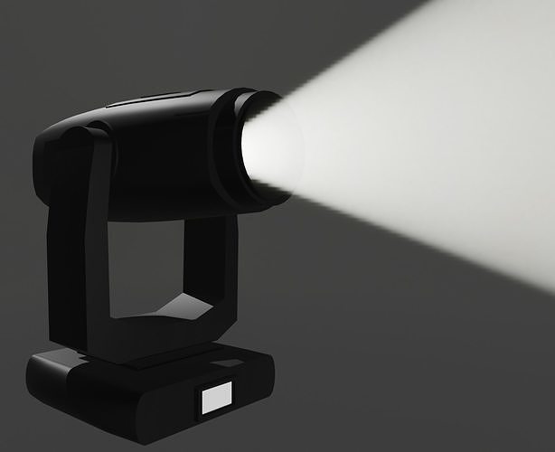 Moving head 1 A English Ver Free low-poly 3D model