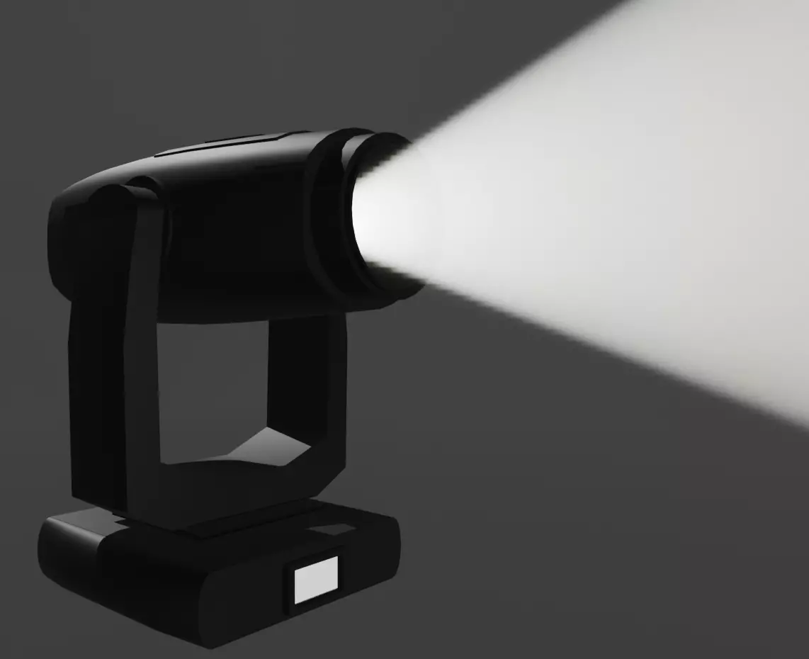 Moving head 1 A English Ver Free low-poly 3D model_0