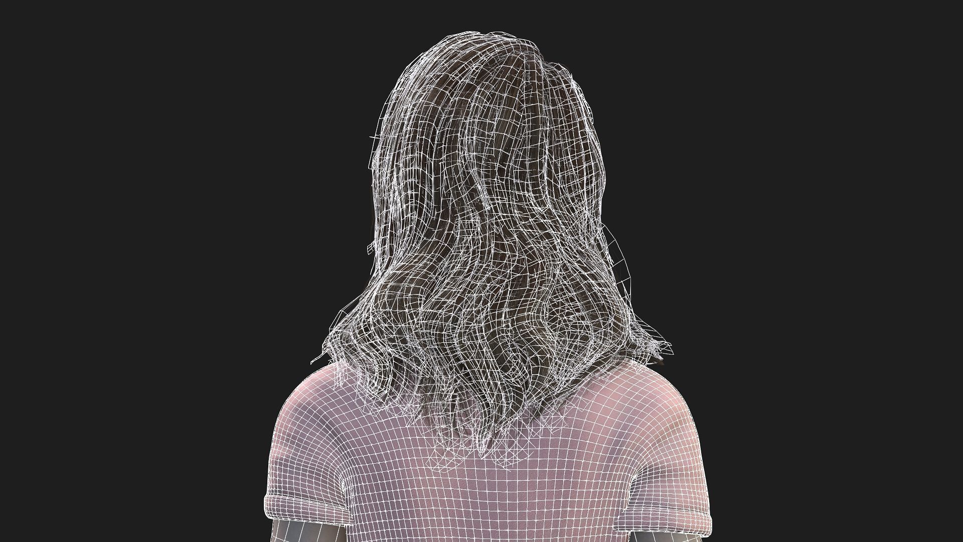 Game and animation ready girl character 3D model_18