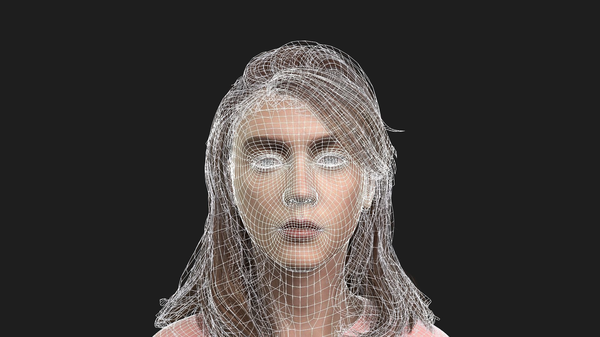 Game and animation ready girl character 3D model_19