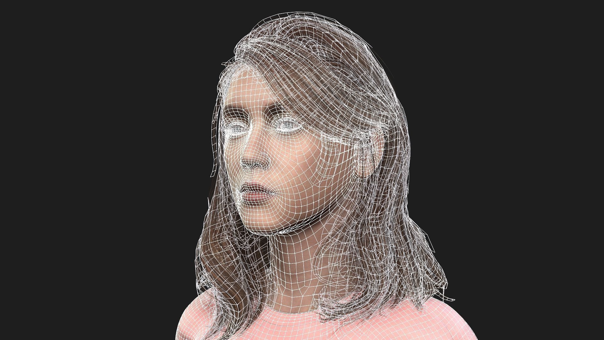 Game and animation ready girl character 3D model_20